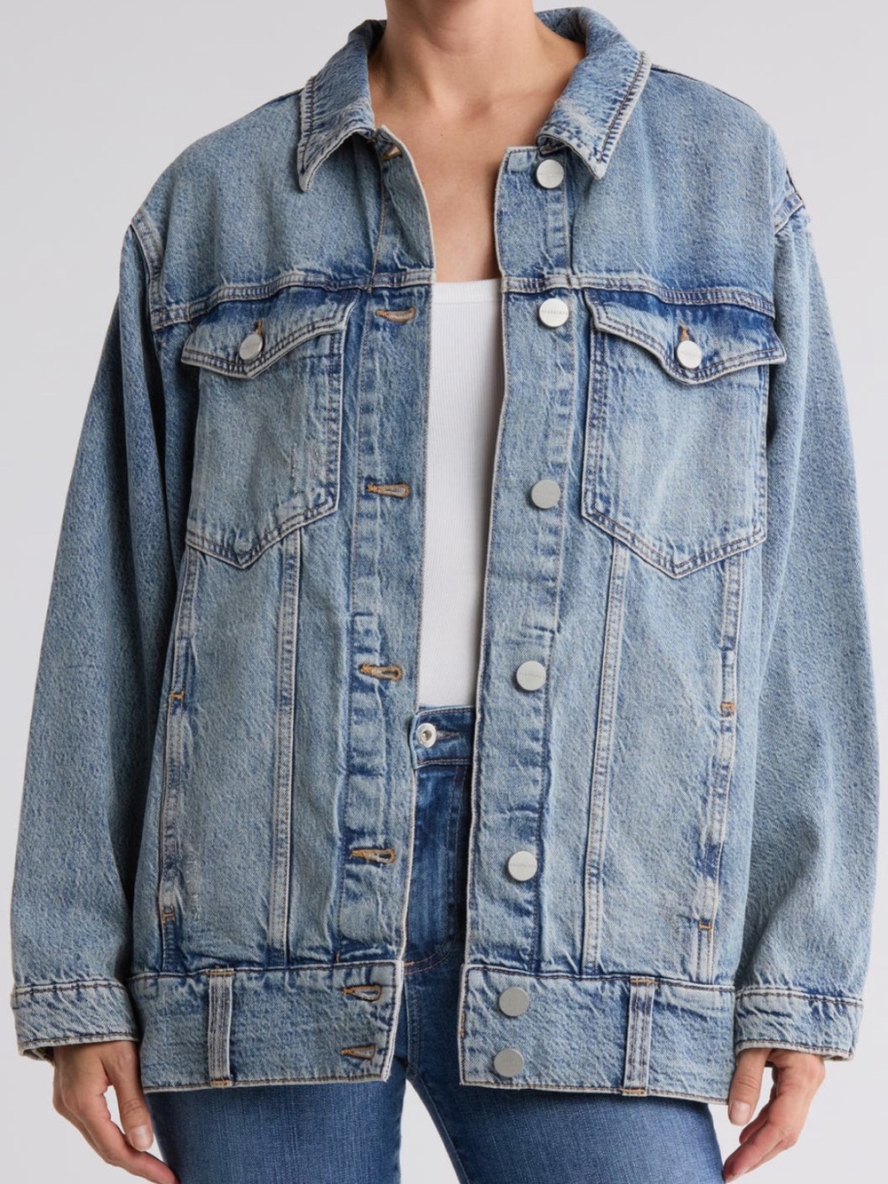 AllSaints Willow Oversized Denim Jacket